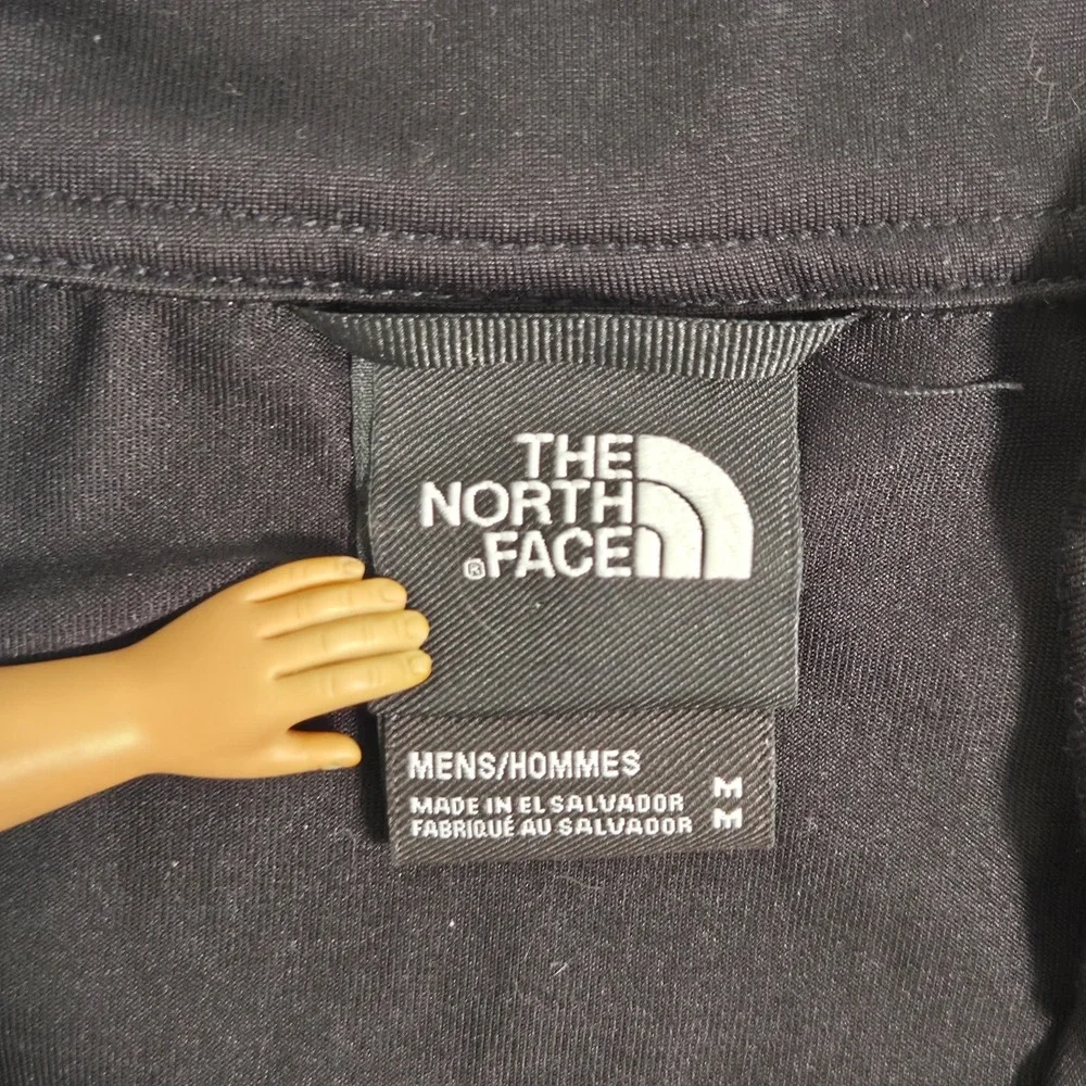 The North Face Shirt Mens Med Black 1/4 Zip Mock Neck Pullover Activewear Top